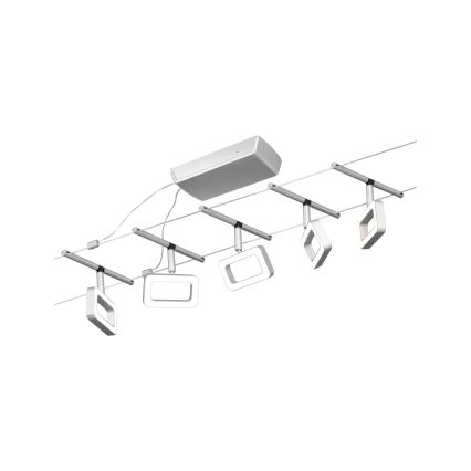 Paulmann 94481 - ZESTAW 5xLED/4,8W Kompletny system linkowy FRAME 230V matowy chrom