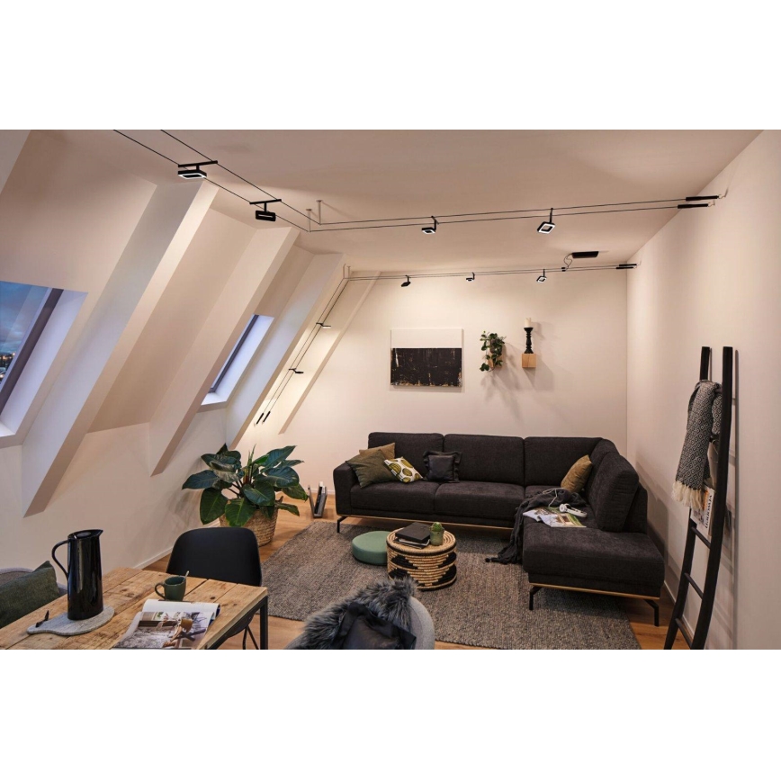 Paulmann 94485 - ZESTAW 5xLED/4,8W Kompletny system linkowy FRAME 230V czarny