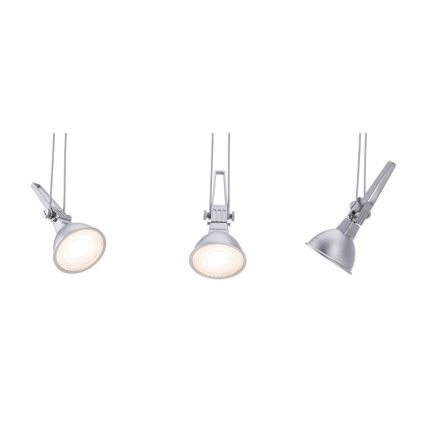 Paulmann 94487 - 1xGU5,3/50W Oprawa punktowa do systemu linkowego COMET 230V matowy chrom