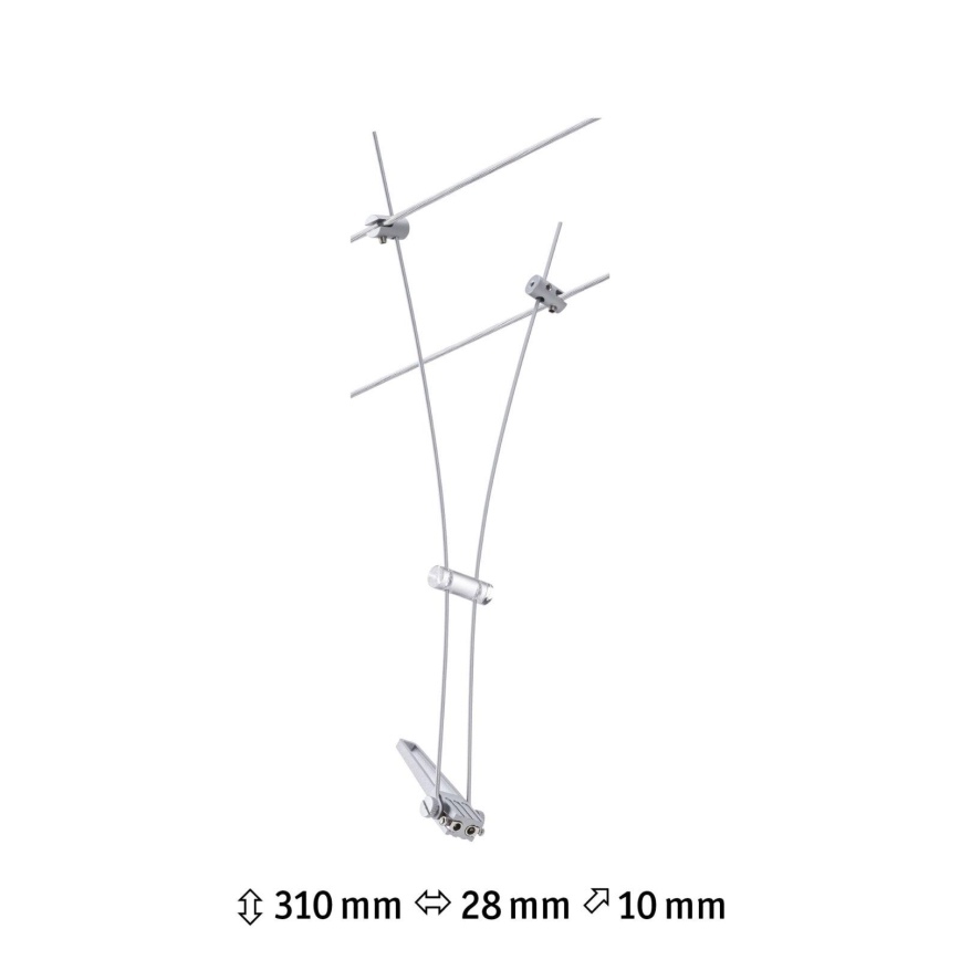 Paulmann 94487 - 1xGU5,3/50W Oprawa punktowa do systemu linkowego COMET 230V matowy chrom