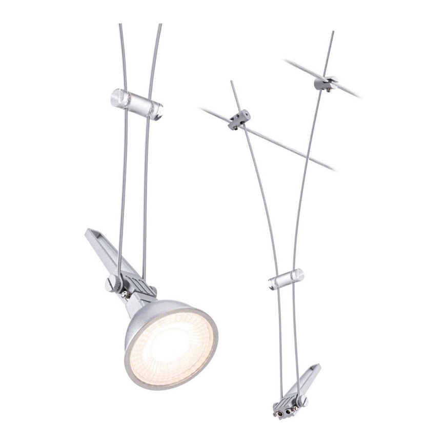 Paulmann 94487 - 1xGU5,3/50W Oprawa punktowa do systemu linkowego COMET 230V matowy chrom
