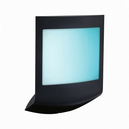 Paulmann 94513 - RGBW LED/8,2W IP44 Ściemnialna zewnętrzna oprawa ścienna z czujnikiem ruchu i zmierzchu PADEA 230V antracyt