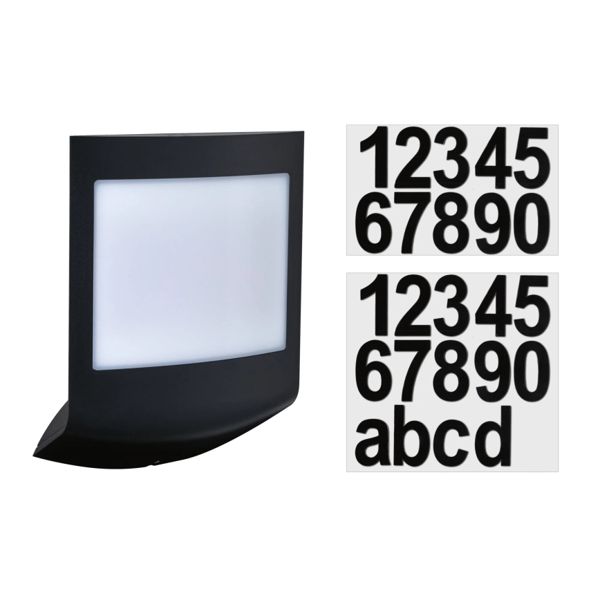 Paulmann 94513 - RGBW LED/8,2W IP44 Ściemnialna zewnętrzna oprawa ścienna z czujnikiem ruchu i zmierzchu PADEA 230V antracyt