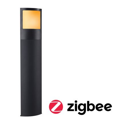 Paulmann 94515 - LED/8,5W IP44 ściemnialna lampa zewnętrzna z czujnikiem ruchu i zmierzchu PADEA 230V antracyt