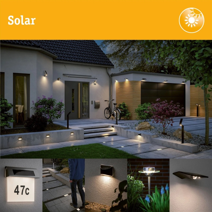 Paulmann 94578 - LED/0,1W IP67 Solarna oprawa wpuszczana DOMENIC 1,2V 1500 mAh