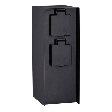 Paulmann 94657 - Zewnętrzny słupek zasilający RIO 2Z SCHUKO 230V IP44