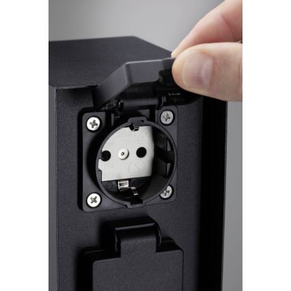 Paulmann 94657 - Zewnętrzny słupek zasilający RIO 2Z SCHUKO 230V IP44
