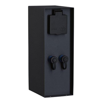 Paulmann 94700 - Zewnętrzny słupek zasilający RIO 2Z SCHUKO 230V IP44