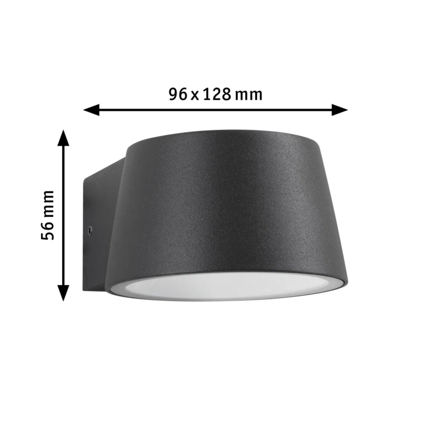 Paulmann 94713 - LED/6W IP44 Kinkiet zewnętrzny CAPERA 230V