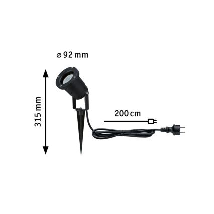 Paulmann 94731 - LED/4,3W IP65 Lampa zewnętrzna SPOT 230V