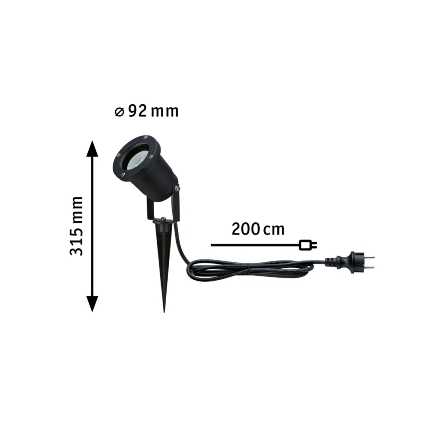 Paulmann 94731 - LED/4,3W IP65 Lampa zewnętrzna SPOT 230V