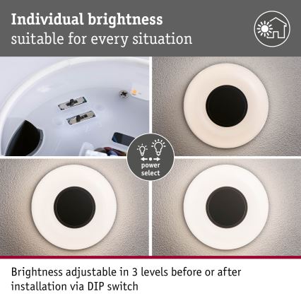 Paulmann 94955 - LED/20,5W IP65 ściemnialna zewnętrzna oprawa ścienna AUREVA 230V 2200/3000/4000K antracyt