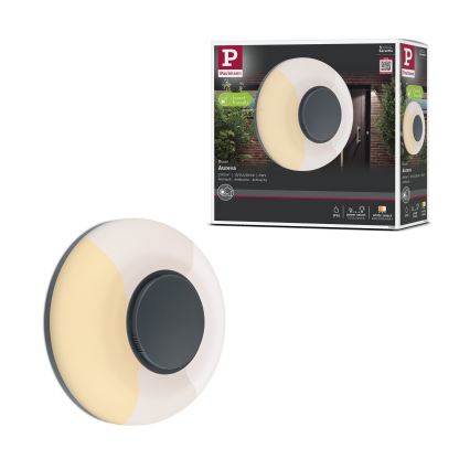 Paulmann 94955 - LED/20,5W IP65 ściemnialna zewnętrzna oprawa ścienna AUREVA 230V 2200/3000/4000K antracyt