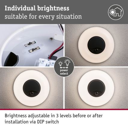 Paulmann 94956 - LED/20,5W IP65 Ściemnialny zewnętrzny kinkiet z czujnikiem ruchu i zmierzchu AUREVA 230V 2200/3000/4000K antracyt