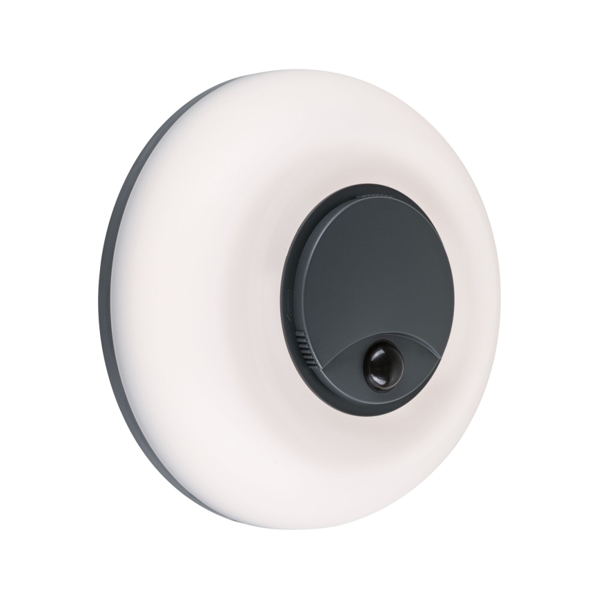 Paulmann 94956 - LED/20,5W IP65 Ściemnialny zewnętrzny kinkiet z czujnikiem ruchu i zmierzchu AUREVA 230V 2200/3000/4000K antracyt