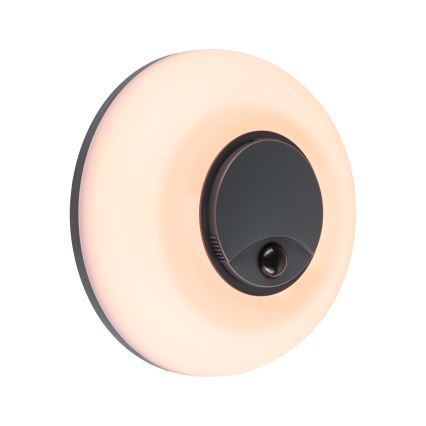 Paulmann 94956 - LED/20,5W IP65 Ściemnialny zewnętrzny kinkiet z czujnikiem ruchu i zmierzchu AUREVA 230V 2200/3000/4000K antracyt