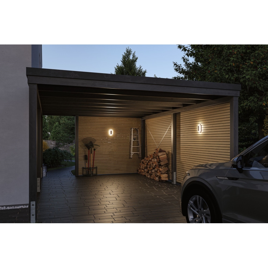 Paulmann 94957 - LED/18,5W IP65 ściemnialny zewnętrzny kinkiet ELUNOR 230V 2200/3000/4000K antracyt