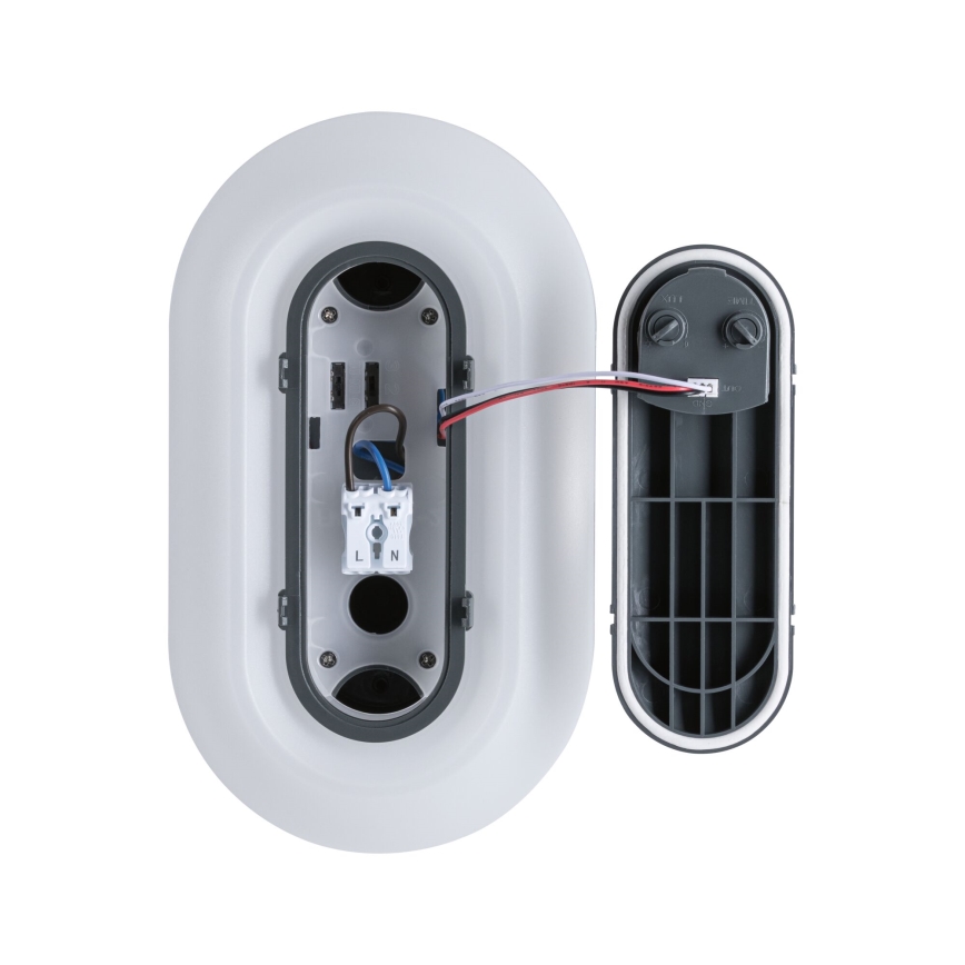 Paulmann 94958 - LED/18,5W IP65 Ściemnialna zewnętrzna oprawa ścienna z czujnikiem ruchu i zmierzchu ELUNOR 230V 2200/3000/4000K antracyt