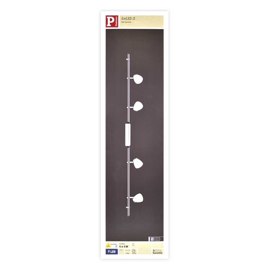 Paulmann 95196 - 4xLED/4W Oświetlenie punktowe ICE 230V