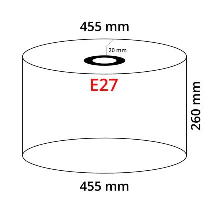 Paulmann 95365 - Abażur TESSA E27 śr.45,5 cm