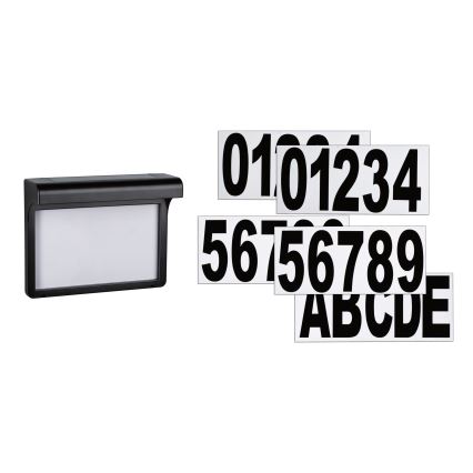 Paulmann 95388 - LED/0,05W IP44 Solarny numer domu z czujnikiem DAYTON 1,2V 600 mAh