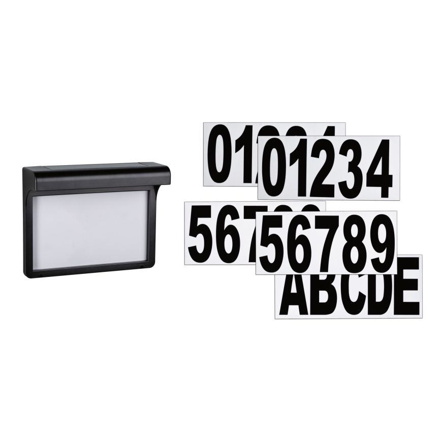 Paulmann 95388 - LED/0,05W IP44 Solarny numer domu z czujnikiem DAYTON 1,2V 600 mAh