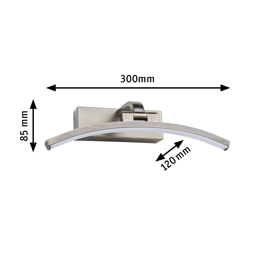 Paulmann 95559 - LED/6W Lampa do obrazów BENTO 230V 30 cm mosiądz