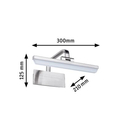 Paulmann 95571 - LED/6W Lampa do obrazów RENAN 230V 30 cm matowy chrom