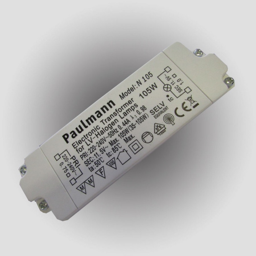 Paulmann 97788 - Transformator elektroniczny 105W/230V/12V