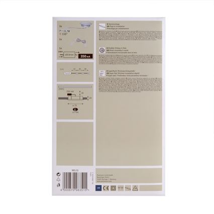 Paulmann 98351 - ZESTAW 3x LED Oprawa wpuszczana MICRO LINE 3xLED/3W/230V