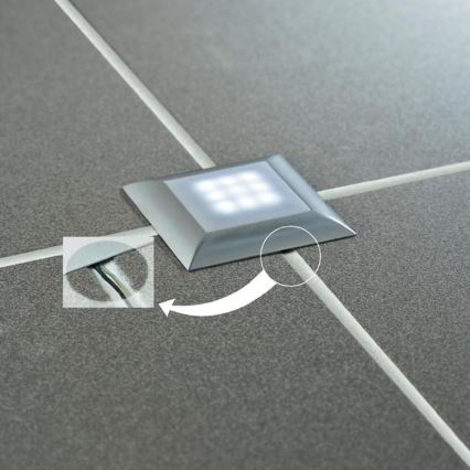 Paulmann 98862_98860 - SET 3x LED Oprawy podłogowe  UPDOWNLIGHT QUADRO 3xLED/1W