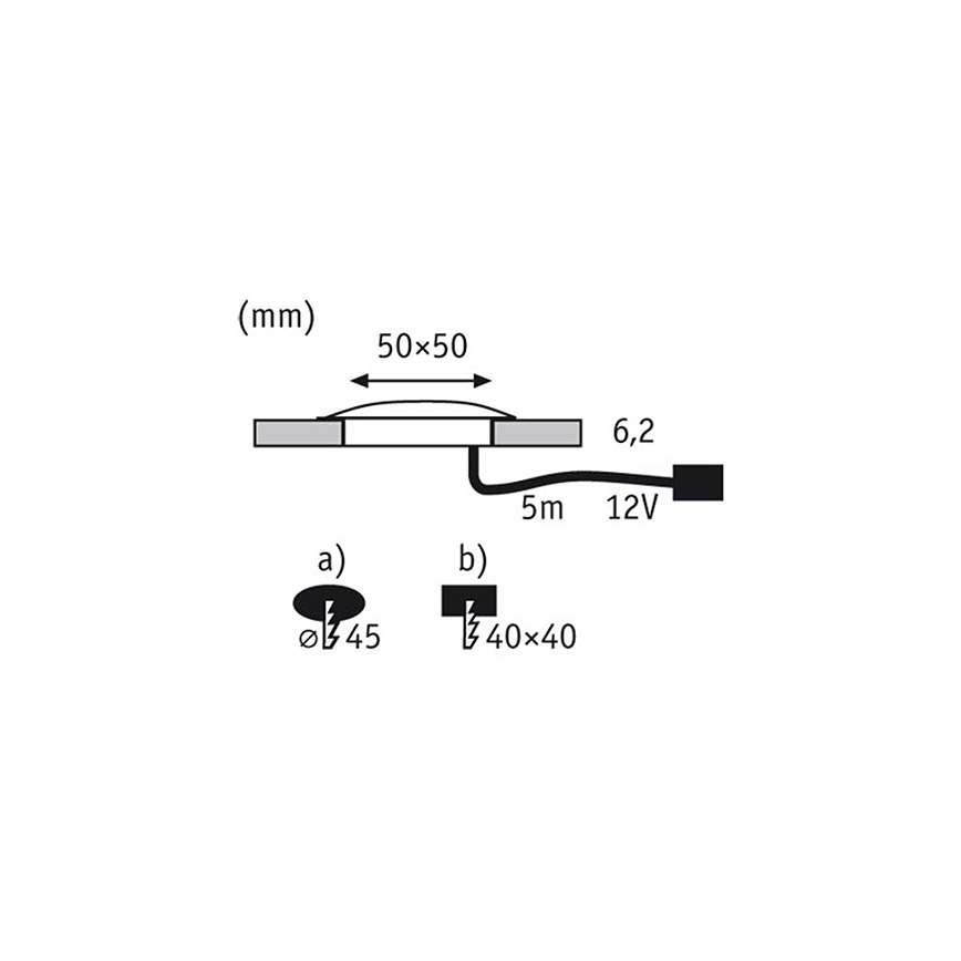 Paulmann 98862_98860 - SET 3x LED Oprawy podłogowe  UPDOWNLIGHT QUADRO 3xLED/1W