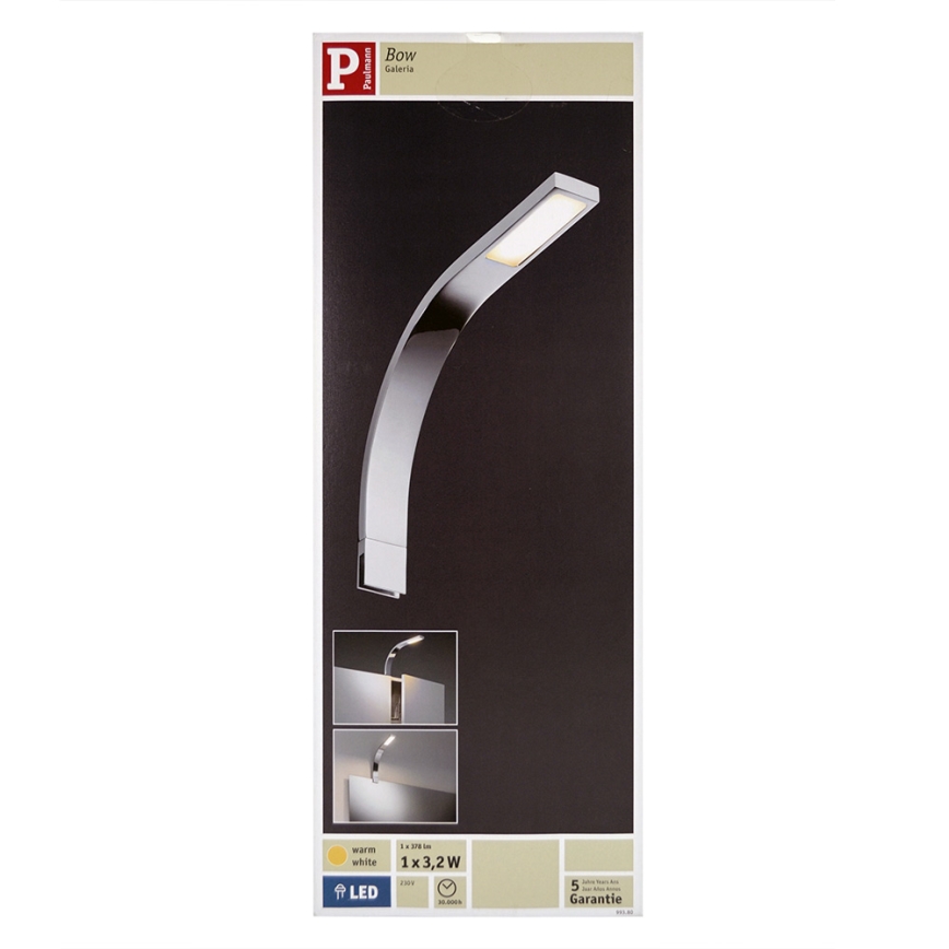 Paulmann 99380 - LED/3,2W IP44  Łazienkowe oświetlenie lustra GALERIA 230V
