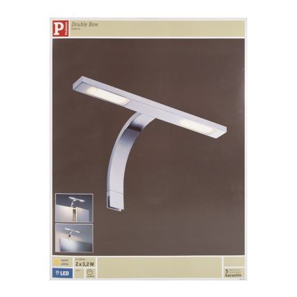 Paulmann 99381 - 2xLED/3,2W Oświetlenie lustra 230V