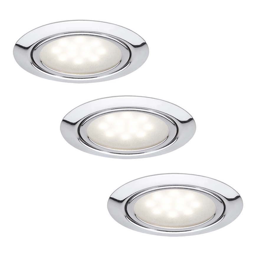 Paulmann 99814 - SET 3x LED Oprawa wpuszczana MICRO LINE LED/1W/230V/12V