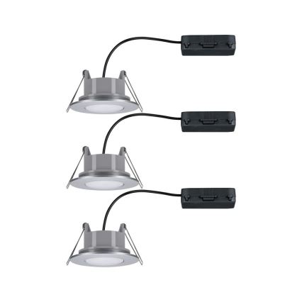 Paulmann 99933 - ZESTAW 3x LED/5,2W IP65 Ściemnialna łazienkowa oprawa wpuszczana 230V