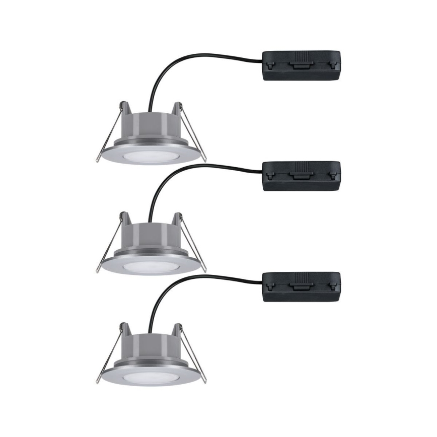 Paulmann 99933 - ZESTAW 3x LED/5,2W IP65 Ściemnialna łazienkowa oprawa wpuszczana 230V
