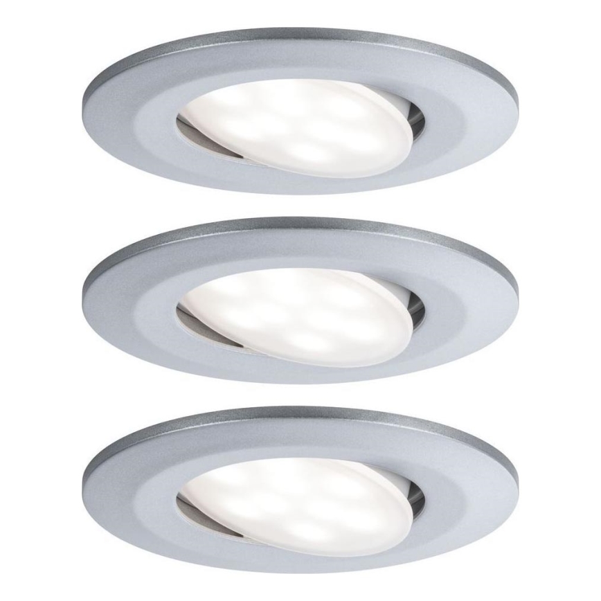Paulmann 99933 - ZESTAW 3x LED/5,2W IP65 Ściemnialna łazienkowa oprawa wpuszczana 230V