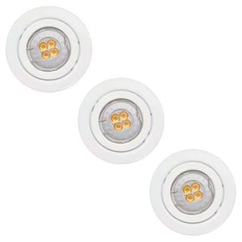 Paulmann - Nice Price 3323 - SET 3x LED Oprawa wpuszczana 3xGU10-LED/3,5W/230V