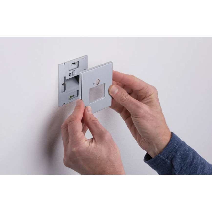 Paulmann  93134 - LED/1,2W Oświetlenie schodowe z czujnikiem EDGE 230V matowy chrom
