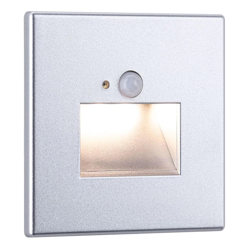 Paulmann  93134 - LED/1,2W Oświetlenie schodowe z czujnikiem EDGE 230V matowy chrom