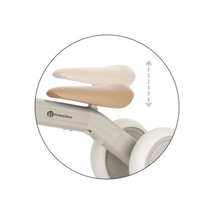 PETITE&MARS - Dziecięcy jeździk 3w1 BINGO Ivory White