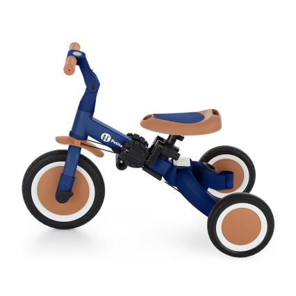 PETITE&MARS - Dziecięcy rowerek trójkołowy 5w1 TURBO Enigmatic Blue