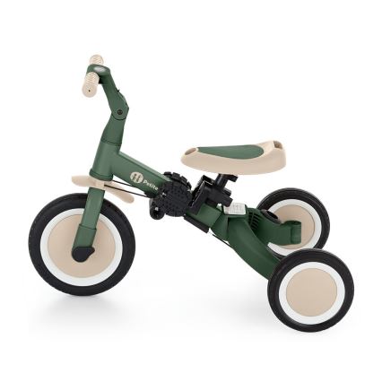 PETITE&MARS - Dziecięcy rowerek trójkołowy 5w1 TURBO Misty Green