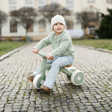 PETITE&MARS - Dziecięcy trójkołowy rowerek 3 w 1 BINGO Sage Leaf