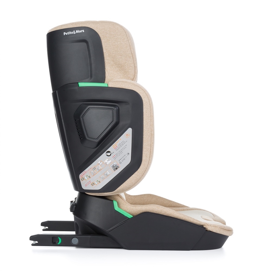 PETITE&MARS - Fotelik samochodowy FLEX PRO i-Size 100-150 cm (15-36 kg) beżowy