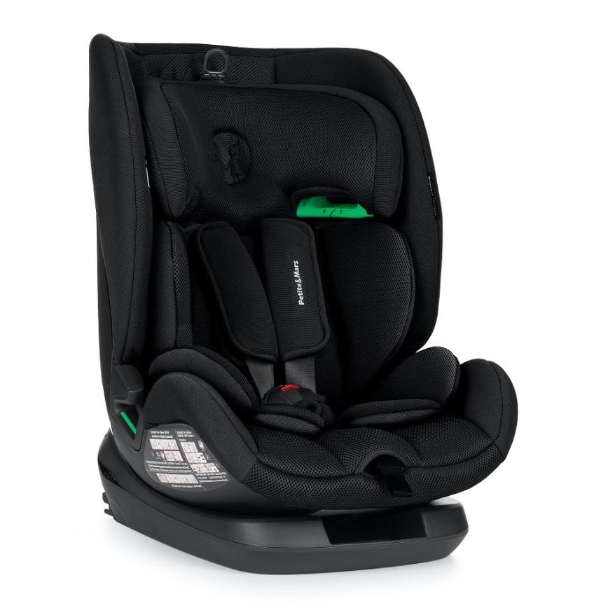 PETITE&MARS - Fotelik samochodowy PRIME PRO i-Size 76-150 cm (9-36 kg) czarny