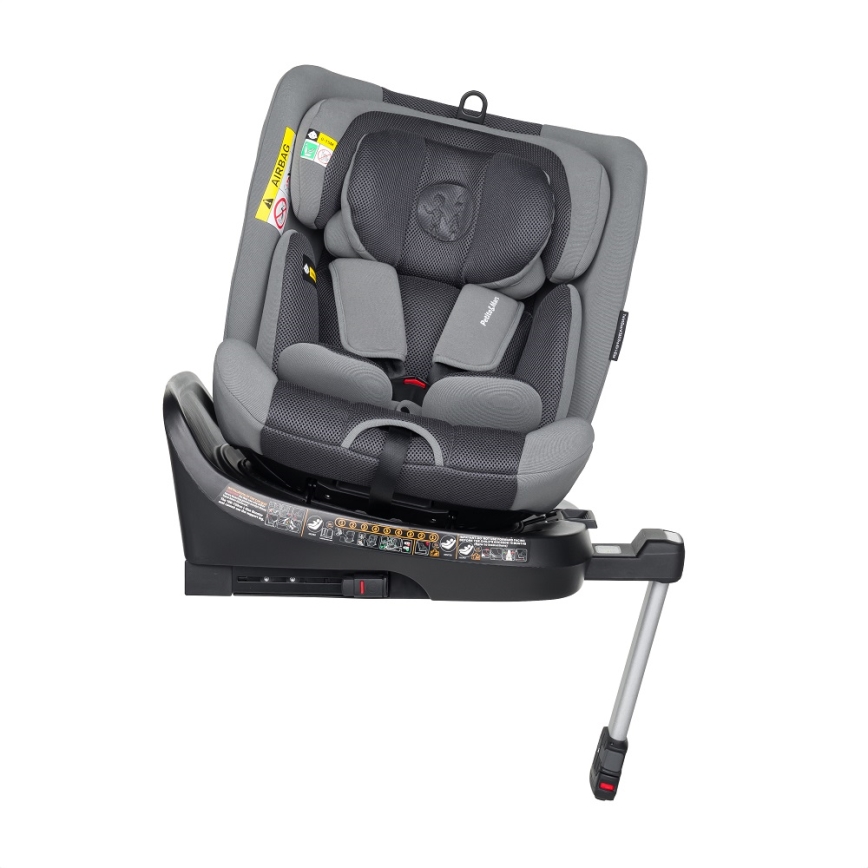 PETITE&MARS - Fotelik samochodowy TWISTGUARD PRO i-Size 40-150 cm (0-36 kg) szary