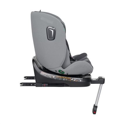 PETITE&MARS - Fotelik samochodowy TWISTGUARD PRO i-Size 40-150 cm (0-36 kg) szary