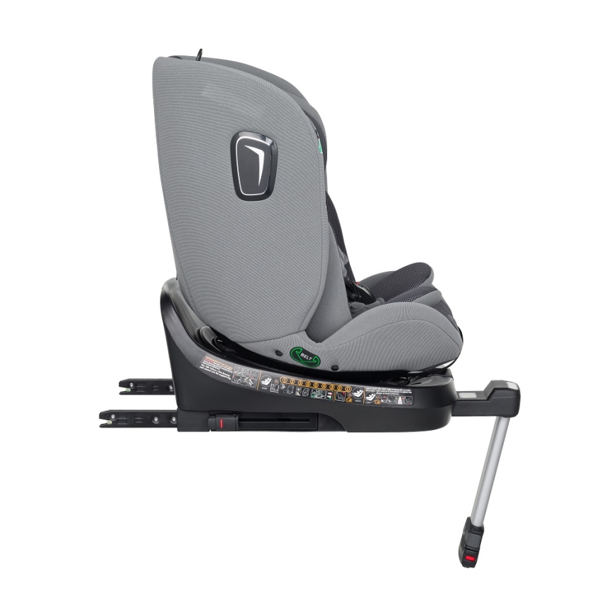 PETITE&MARS - Fotelik samochodowy TWISTGUARD PRO i-Size 40-150 cm (0-36 kg) szary